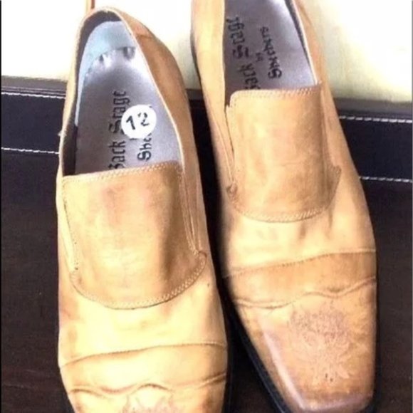 Cowboy Mules Skechers BackStage Brown Leather - Picture 12 of 13